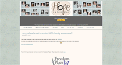 Desktop Screenshot of hopecalendar.com