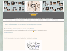Tablet Screenshot of hopecalendar.com